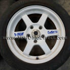 JDM Volk Racing TE37 White 15 inch Wheels 